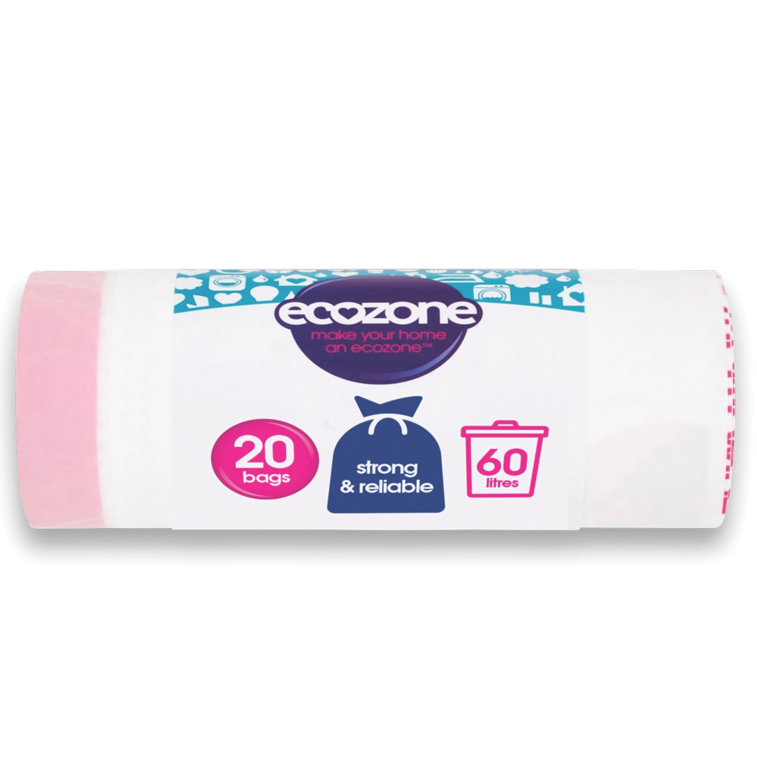 HG White Large Bin Liners 60Ltr 20 Pack (515FC)
