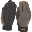 Site  Full-Hand Performance Gloves Grey/Black Large