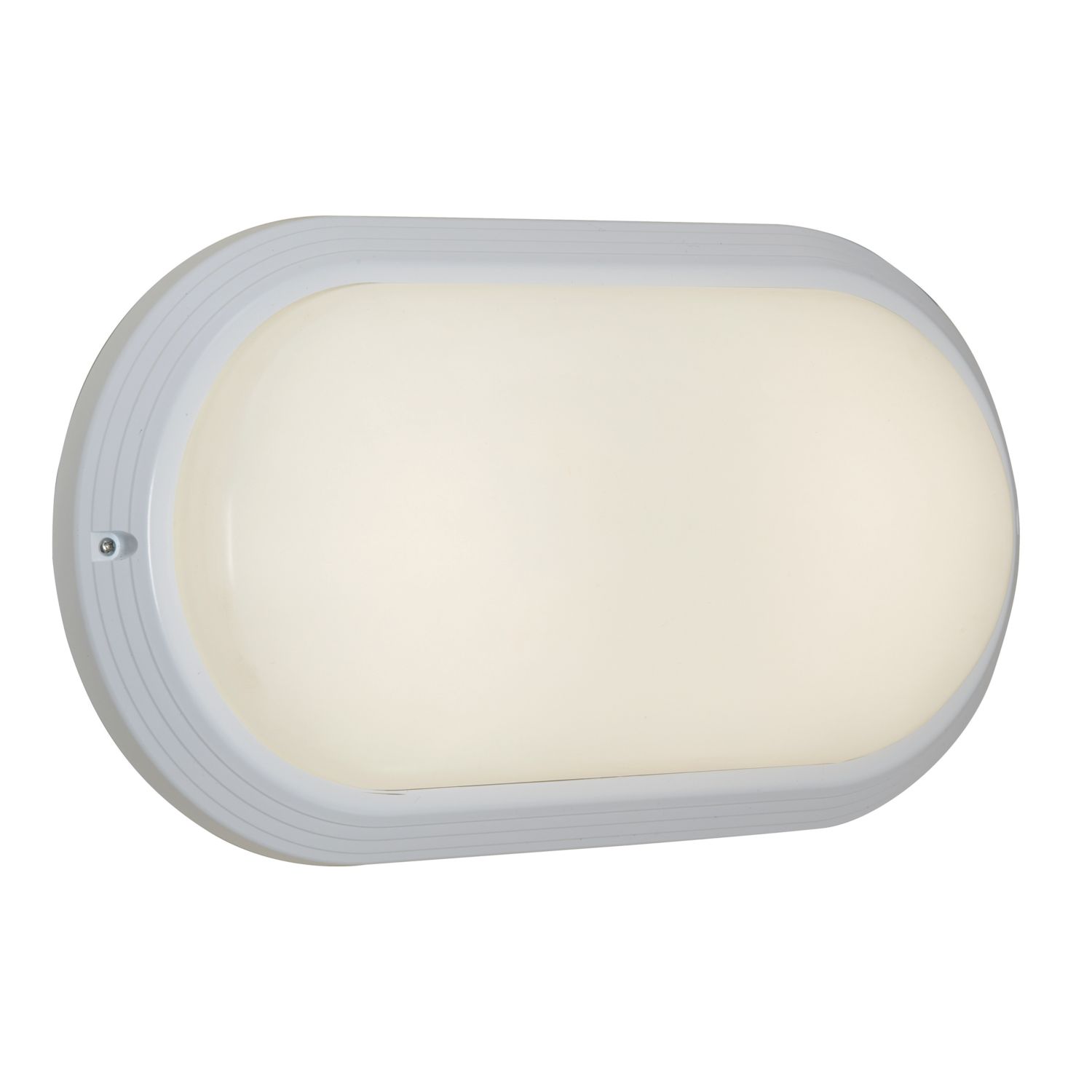 4lite Outdoor Oval LED CCT Bulkhead White 17W 800lm (515GR)