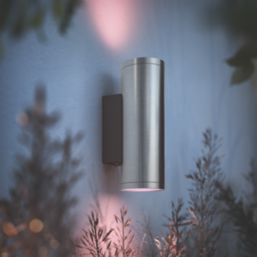 Philips Hue Appear Outdoor LED Smart Up/Down Wall Lights Inox 8W 1180lm 2 Pack