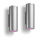Philips Hue Appear Outdoor LED Smart Up/Down Wall Light Inox 8W 1180lm 2 Pack