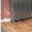 Reina 270mm Raw Steel Lacquer 2 Column Radiator Feet 2 Pack