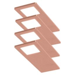 Sensio Astro TrioTone Rectangular LED Under Cabinet Lights Copper 19.2W 240-270lm 4 Pack