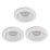 Calex Halo Fixed  LED Downlight White 6.5W 340lm 3 Pack