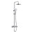 Bristan Buzz2 Rear-Fed Exposed Chrome Thermostatic Bar Mixer Shower with Adjustable Riser Kit & Diverter