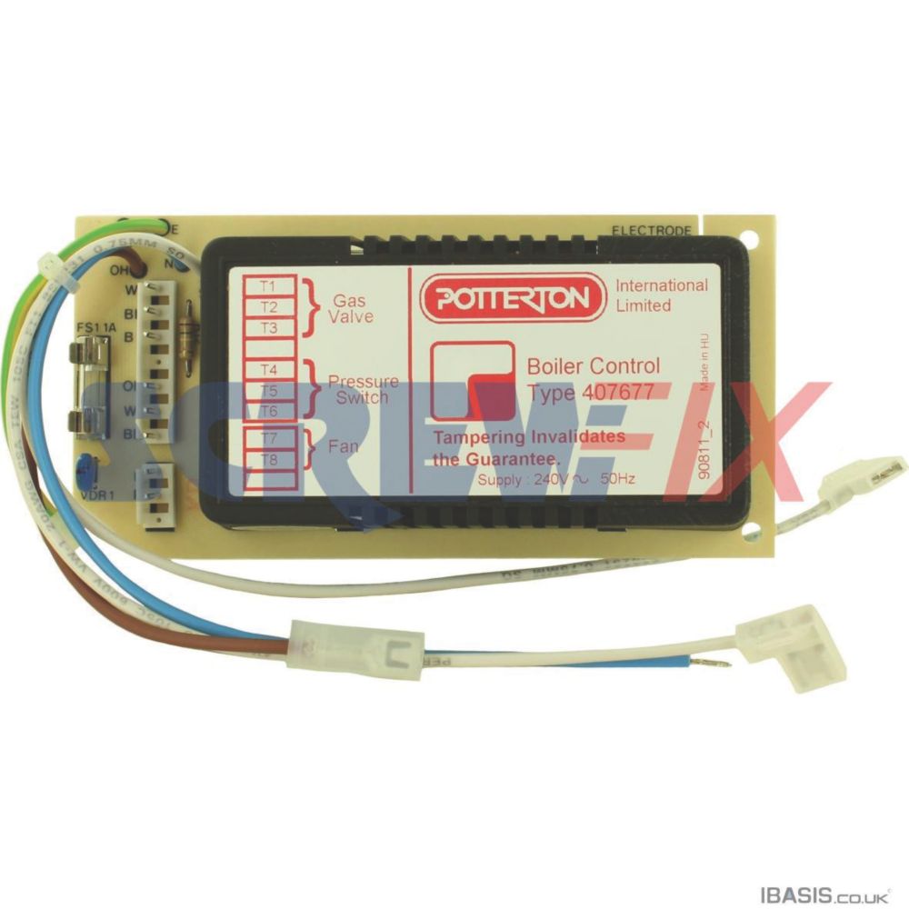 Baxi 407677 Flame Monitor with Ign. Cont. Profile Printed Circuit Board