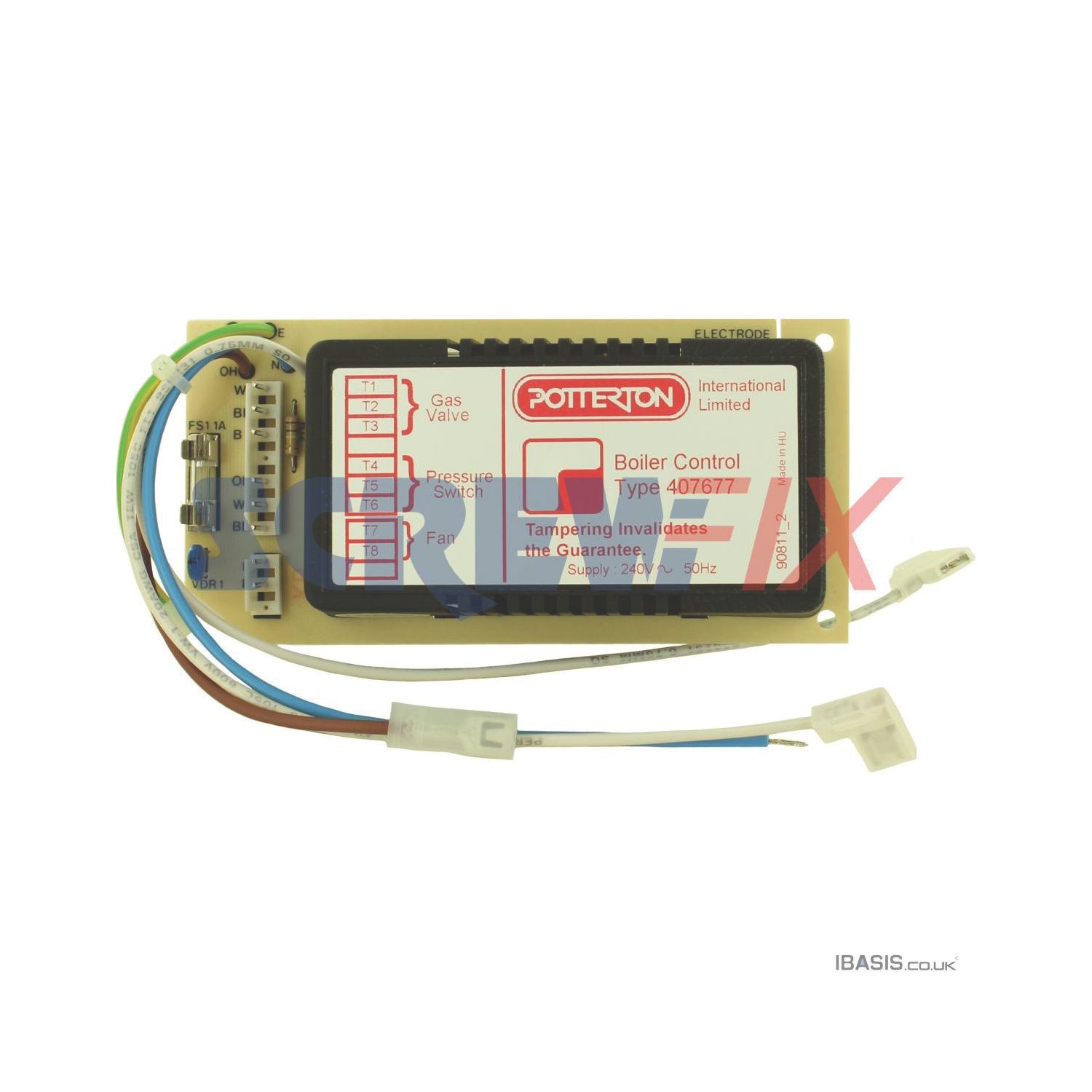 Baxi 407677 Flame Monitor with Ign. Cont. Profile Printed Circuit Board (515TP)