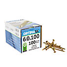 Optimaxx  PZ Countersunk Wood Screws 6 x 100mm 100 Pack