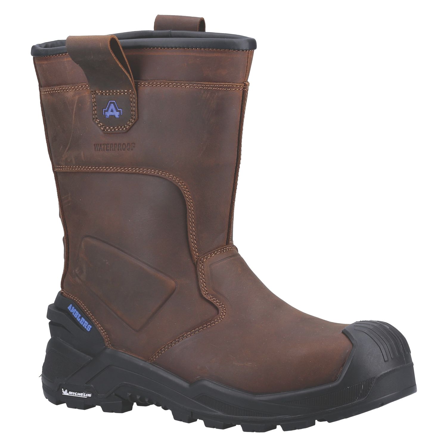 Amblers 983C Conqueror Size 8 Brown Waterproof Safety Rigger Boots (515VU)