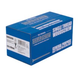 Silverscrew  PZ Double-Countersunk Thread Cutting Multipurpose Screws 4mm x 40mm 1000 Pack