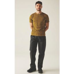 Regatta Pack It Waterproof  Overtrousers Black X Large 33" W 31" L