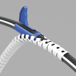 D-Line 10-20mm White Cable Zipper 2.5m