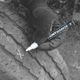 Tyre Pen Permanent Marker White Writing Wall Rubber Felt-Tip Tire