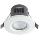4lite  Fixed  Fire Rated LED CCT Downlight Matt White 7W 640-730lm