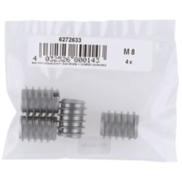 Suki Drill-In Threaded Sockets M8 x 12.5mm 4 Pack