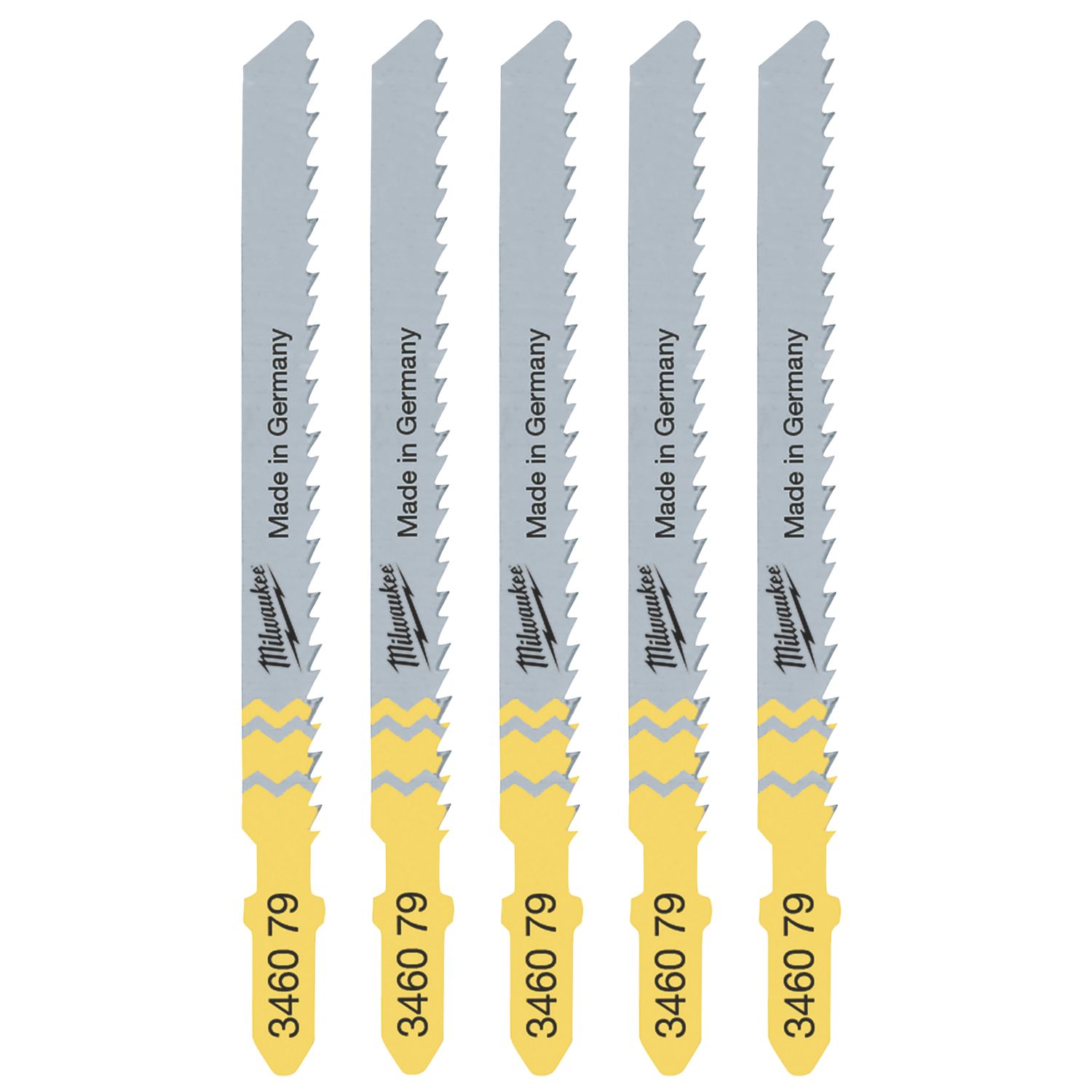 Milwaukee 4932346079 Wood Jigsaw Blades 75mm 5 Pack (516HH)