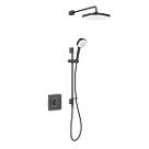 Mira Evoco Rear-Fed Concealed Matt Black Thermostatic Built-In Mixer Shower