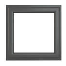 Crystal  Top Opening Clear Double-Glazed Casement Anthracite on White uPVC Window 610mm x 610mm