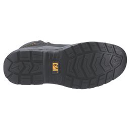 CAT Striver Injected Size 9  Black Water-Resistant Steel Toe Cap Safety Boots