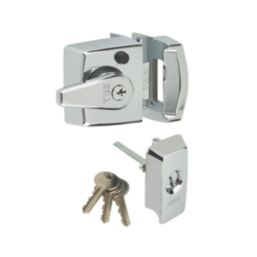 ERA 1830-37-1  Double Locking Night Latch Polished Chrome 40mm Backset