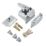 ERA 1830-37-1  Double Locking Night Latch Polished Chrome 40mm Backset