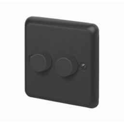 MK Contoura 2-Gang 2-Way  Dimmer Switch  Black