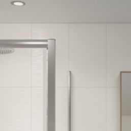 Semi-Framed Side Panel Polished Silver 700mm