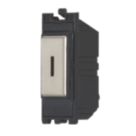 Contactum  20AX Grid SP Key Switch Brushed Steel  with Black Inserts