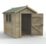 Forest Timberdale 6' 6" x 8' (Nominal) Apex Tongue & Groove Timber Shed with Base