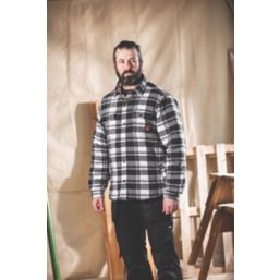 Scruffs  Padded Checked Shirt Black/White/Grey X Large 46" Chest