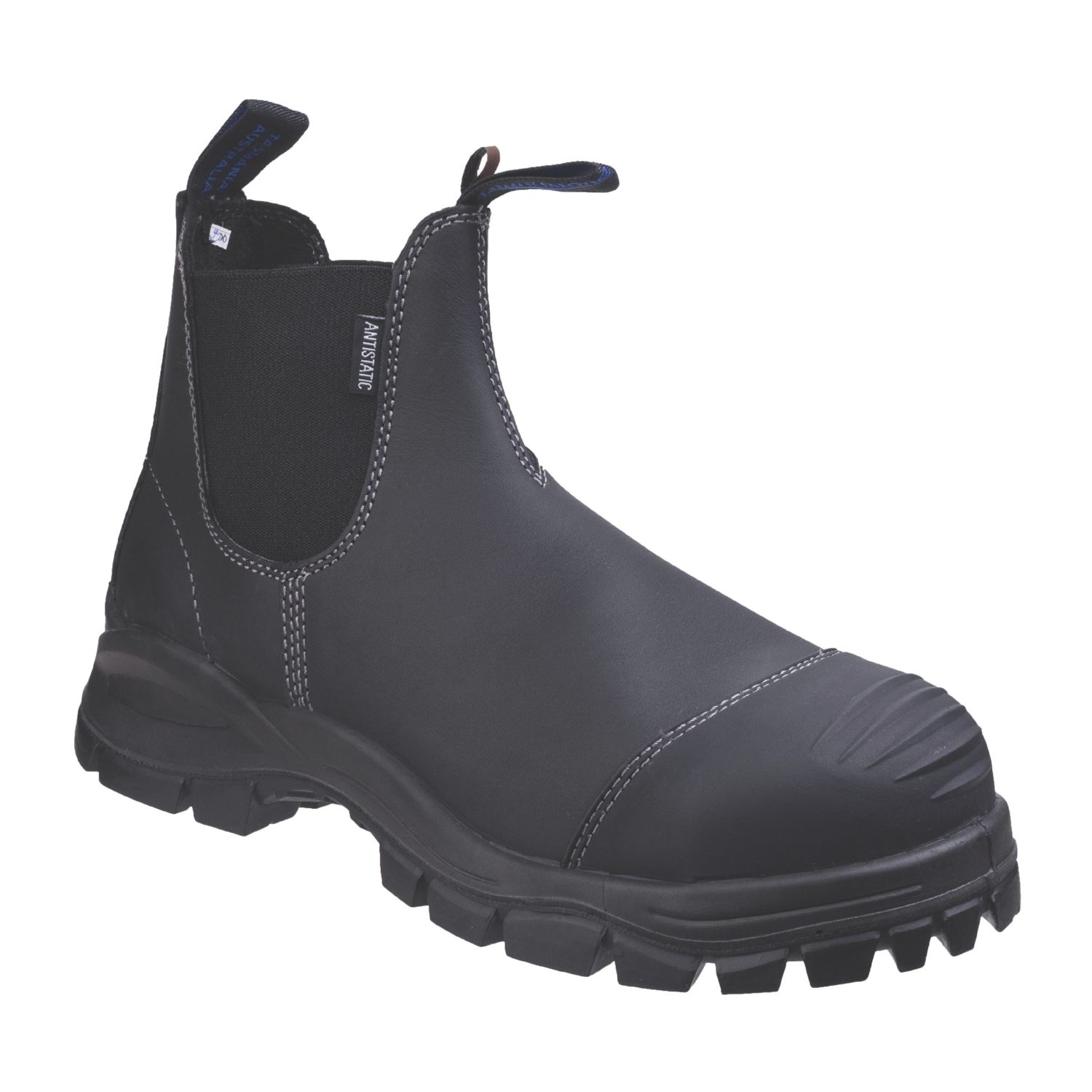 Blundstone 910 Size 11 Black Water-Resistant Steel Toe Cap Safety Dealer Boots (516XT)