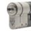 Smith & Locke Fire Rated 3 Star Diamond Double Cylinder Lock 35-35 (70mm) Satin Nickel