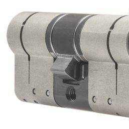 Smith & Locke Fire Rated 3 Star Diamond Double Cylinder Lock 35-35 (70mm) Satin Nickel