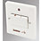 Crabtree Capital 6A 1-Gang 3-Pole Fan Isolator Switch White
