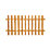 Forest Pale Picket  Fence Panels Golden Brown 6' x 3' Pack of 5