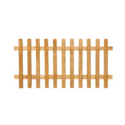 Forest Pale Picket  Fence Panels Golden Brown 6' x 3' Pack of 5