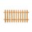 Forest Pale Picket  Fence Panels Golden Brown 6' x 3' Pack of 5