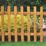 Forest Pale Picket  Fence Panels Golden Brown 6' x 3' Pack of 5