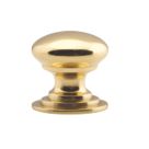 Carlisle Brass  Victorian Cupboard Knob Polished Brass 38mm