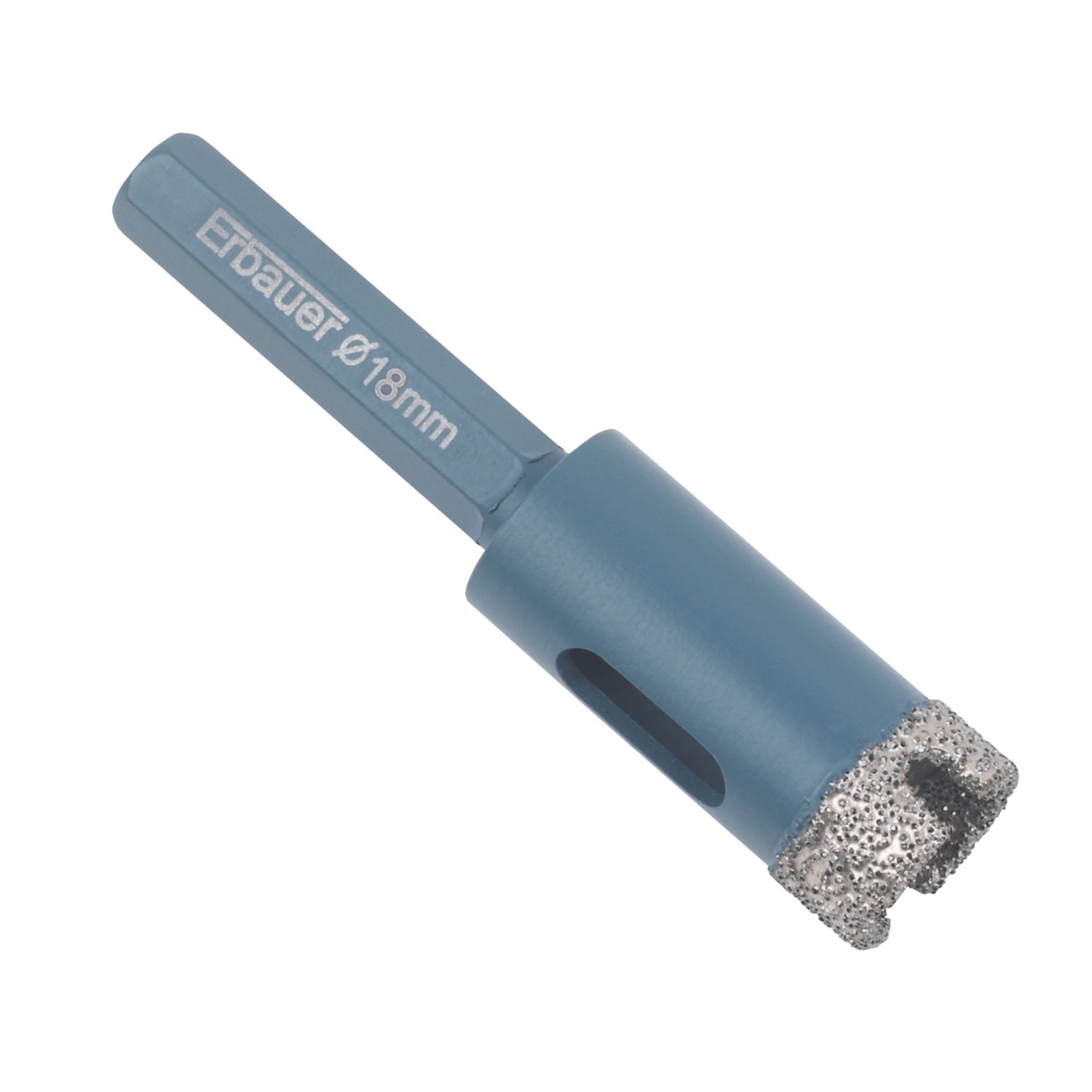 Erbauer Hex Shank Diamond Tile Drill Bit 18mm x 80mm (51755)