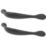 Essentials Chervil Bow Cabinet Handles Matt Black 158mm 2 Pieces