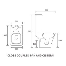 Florida Soft-Close Close-Coupled Toilet & Seat Dual-Flush 6Ltr
