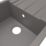 Swirl Erzen 1 Bowl  Grey Composite Sink 800mm x 500mm