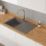 Swirl Erzen 1 Bowl  Grey Composite Sink 800mm x 500mm