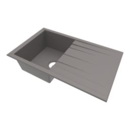 Swirl Erzen 1 Bowl  Grey Composite Sink 800mm x 500mm
