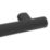 Swirl Adapt+ Straight Household Grab Rail Matt Black 300mm