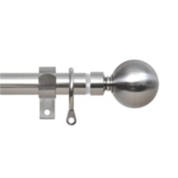 Renaissance Brushed Nickel Curtain Pole 19/16mm x 160-300cm