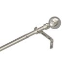 Renaissance Brushed Nickel Curtain Pole 19/16mm x 160-300cm
