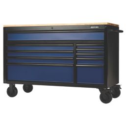 Bunker  10-Drawer Workbench Roller Tool Cabinet Blue