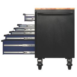 Bunker  10-Drawer Workbench Roller Tool Cabinet Blue
